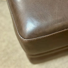 Load image into Gallery viewer, La-Z-Boy Brown Leather Ottoman
