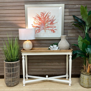 Natural & White Console