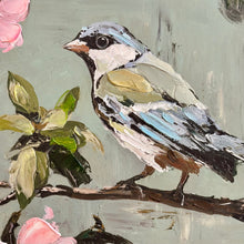 Load image into Gallery viewer, Green Framed Bird On Branch I
