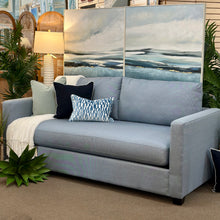 Load image into Gallery viewer, Blue Bench Seat Sofa
