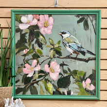 Load image into Gallery viewer, Green Framed Bird On Branch I
