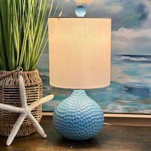 Load image into Gallery viewer, Sky Blue Dimpled Lamp
