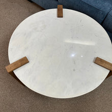 Load image into Gallery viewer, Marble &amp; Wood Coffee Table
