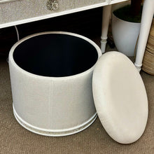 Load image into Gallery viewer, White Glam Vanity W/Ottoman
