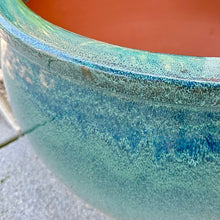 Load image into Gallery viewer, Glazed Green Terracotta Planter
