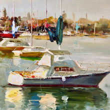 Load image into Gallery viewer, 'Boats in Harbor' Giclee
