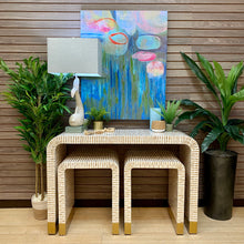 Load image into Gallery viewer, Waterfall Mother of Pearl Side Table
