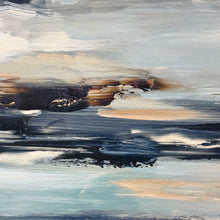 Load image into Gallery viewer, Hand Painted Blue Abstract Art
