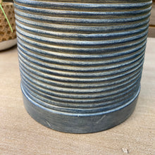 Load image into Gallery viewer, Blue Ribbed Table Lamp
