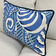 Load image into Gallery viewer, Blue Quadrille Designer Lumbar
