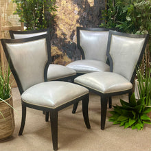 Load image into Gallery viewer, Grey Leather-Like Dining Chair
