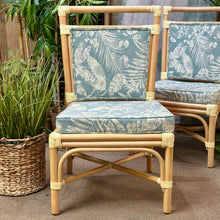 Load image into Gallery viewer, Spa Blue Floral Dining Chair
