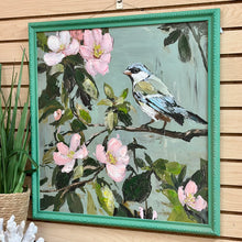 Load image into Gallery viewer, Green Framed Bird On Branch I
