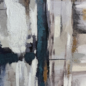 Gold/Blue/Grey Abstract