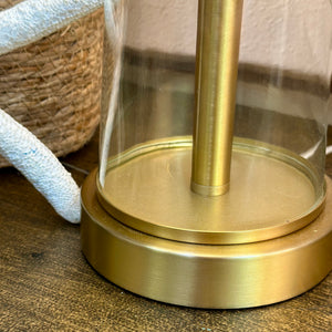 Gold & Glass Table Lamp