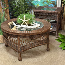 Load image into Gallery viewer, Brown Wicker Side Table
