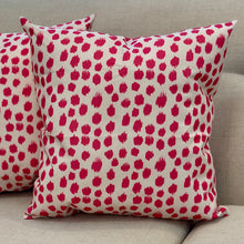 Load image into Gallery viewer, Hot Pink &amp; White Pillow

