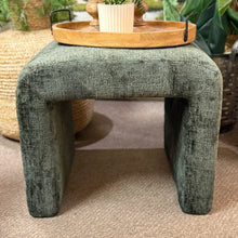 Load image into Gallery viewer, Green Upholstered Bench
