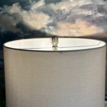 Load image into Gallery viewer, Blue/Mocha Striped Lamp
