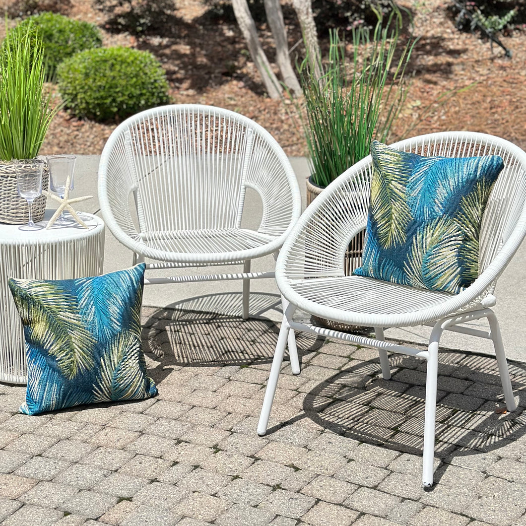 3PC White Resin Outdoor Set