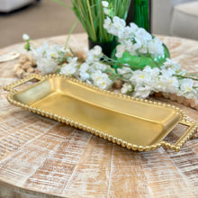 Load image into Gallery viewer, Gold Beaded Tray
