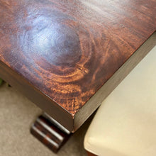 Load image into Gallery viewer, Dk Mocha Trestle Dining Table
