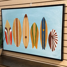 Load image into Gallery viewer, Surfboard Line Up Art
