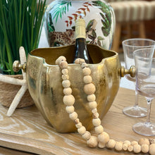 Load image into Gallery viewer, Sculpted Gold Wine Cooler
