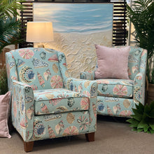 Load image into Gallery viewer, Aqua Sea-Life Accent Chair
