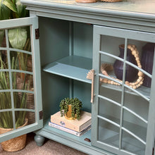 Load image into Gallery viewer, Imperfect 4DR Teal Sideboard
