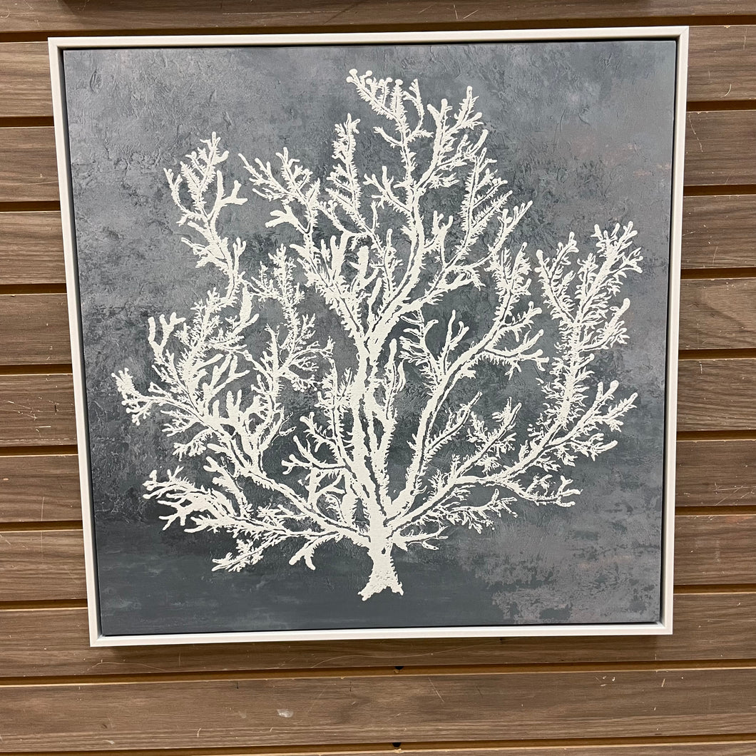 White Sea Life on Blue II
