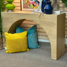 Load image into Gallery viewer, Arched Oak Wood Console
