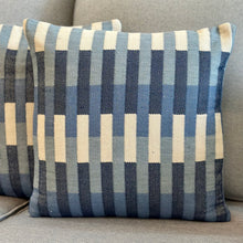 Load image into Gallery viewer, Blue Color Block Pillow
