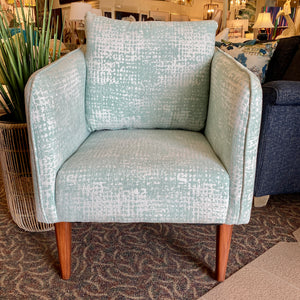 Seafoam High-Leg Accent Chair