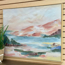 Load image into Gallery viewer, Blush/Green Landscape Abstract
