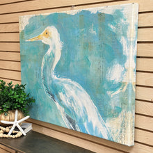 Load image into Gallery viewer, Turquoise Heron Canvas
