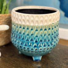 Load image into Gallery viewer, Teal Ombre Planter
