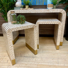 Load image into Gallery viewer, Waterfall Mother of Pearl Side Table
