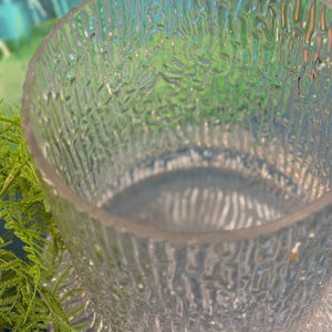 Textured Glass Vase