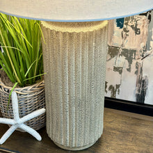 Load image into Gallery viewer, Ridged Ceramic Table Lamp
