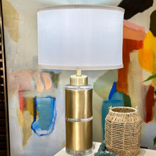 Load image into Gallery viewer, Gold &amp; Acrylic Lamp
