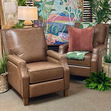 Load image into Gallery viewer, Mocha Faux Leather Recliner
