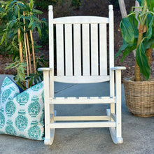 Load image into Gallery viewer, White outdoor Rocking Chair
