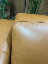 Load image into Gallery viewer, Modern Camel Leather Sofa
