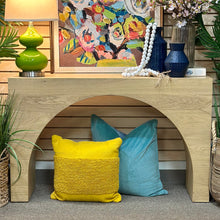 Load image into Gallery viewer, Arched Oak Wood Console
