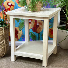 Load image into Gallery viewer, Off-White Wooden Side Table
