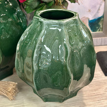 Load image into Gallery viewer, Sm Green Textured Vase
