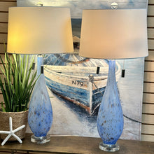 Load image into Gallery viewer, Blue Blown Glass Lamp
