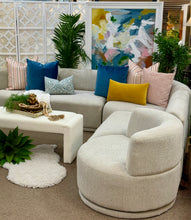 Load image into Gallery viewer, Modern Beige Sectional w/ Swivel Ends
