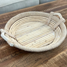 Load image into Gallery viewer, SM Round Rattan Tray
